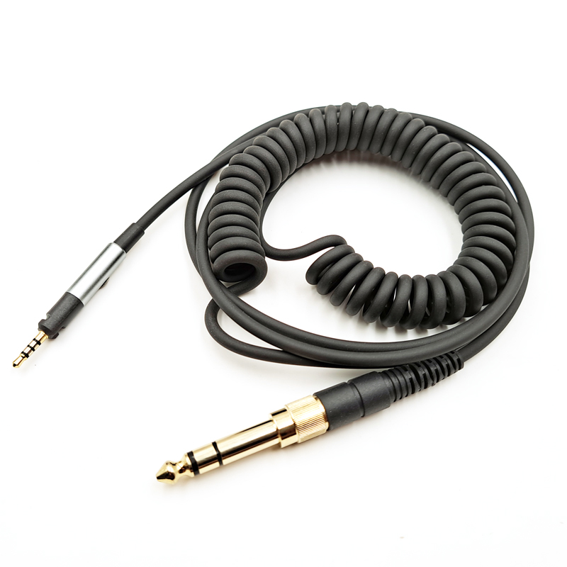 Sennheiser Headphone Hd 560S - Sennheiser、オーディオテクニカ、大型プラグ、hd598、hd2.30、hd560s、hd599、hd400pro、m40x、m50x、6.5mm用のスプリングヘッドフォンケーブル