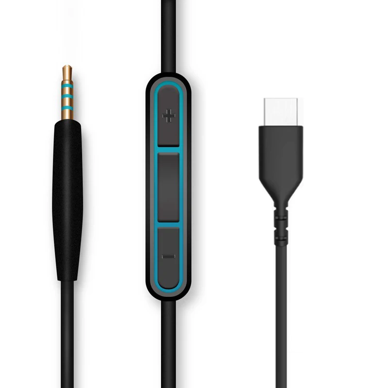 Wired Earphone Mic - USB C - 2.5mm オスケーブル QC25/QC35/QC35II