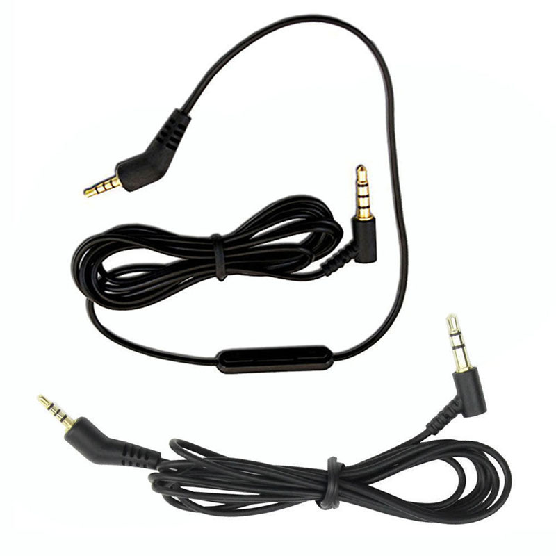 Wired Earphone Mic - BOSE QC3ヘッドフォンケーブル、ヘッドセット交換用ライン、マイク録音ライン、音量調節ラインに適しています。
