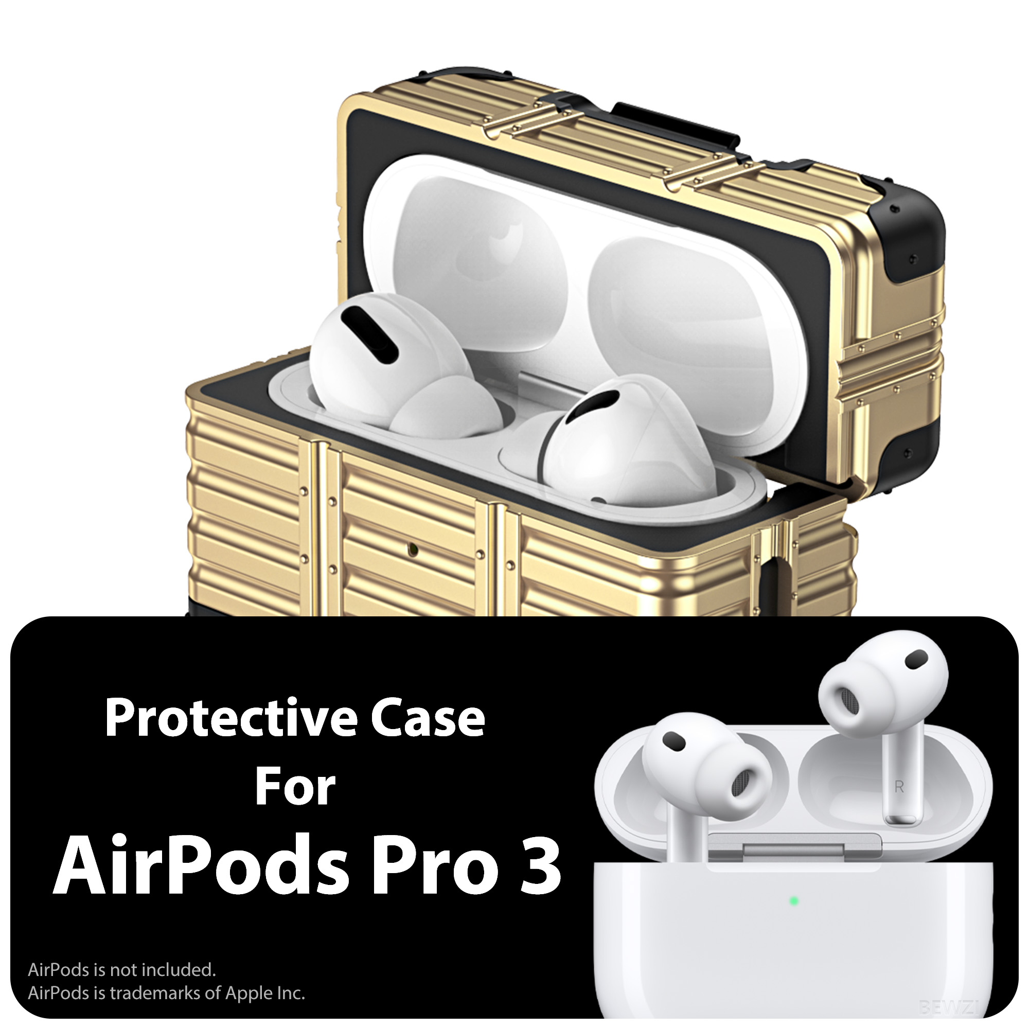 AirPods Pro 3用保護ケース、ストラップとスタンド - Headphone Case Hard のレビューと価格