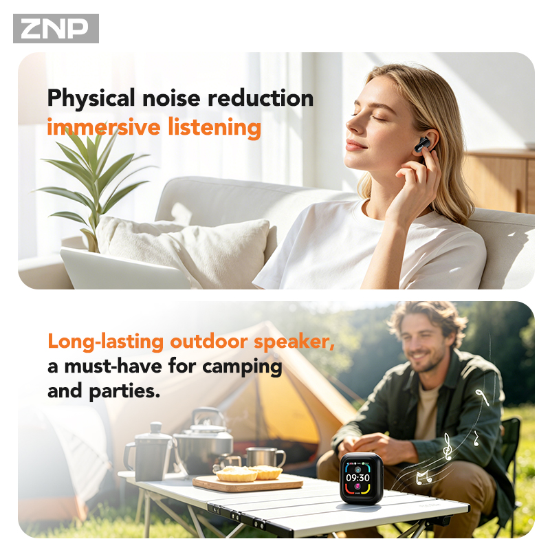 ZNP N04 TWS ワイヤレスイヤホン。タッチスクリーン - Earbuds Charging Case のレビューと価格