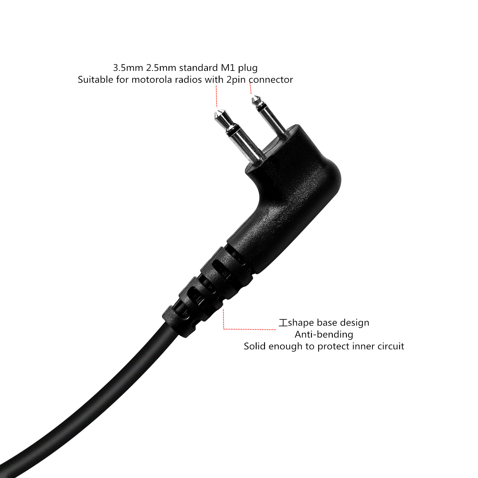オートバイ用イヤピース監視キット,トランシーバー,大きなpt - Wired Earphone Mic のレビューと価格